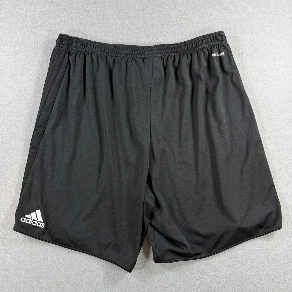 Adidas Athletic Shorts Mens XL Black Climacool Soccer Training Activewear